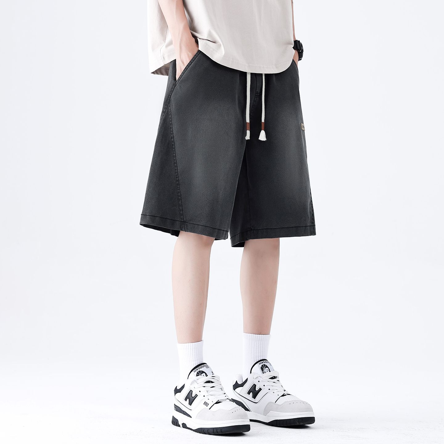 Streetwear Brand Jorts - Shorts en jean décontractés pour hommes,