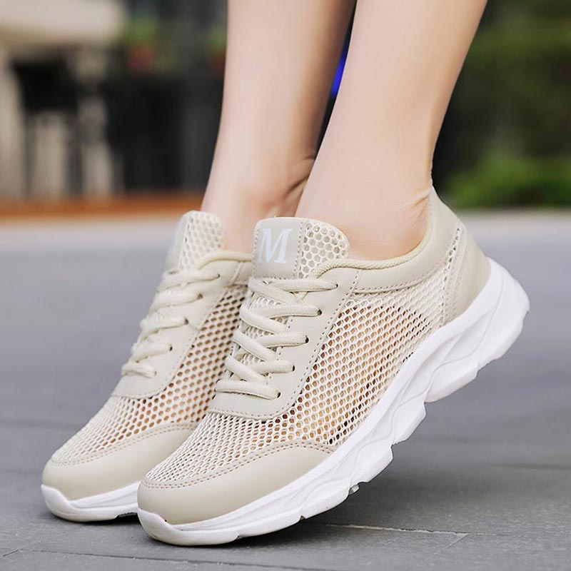 Online Streetwear Brand - Été Respirant Sneakers Femmes Maille Femmes
