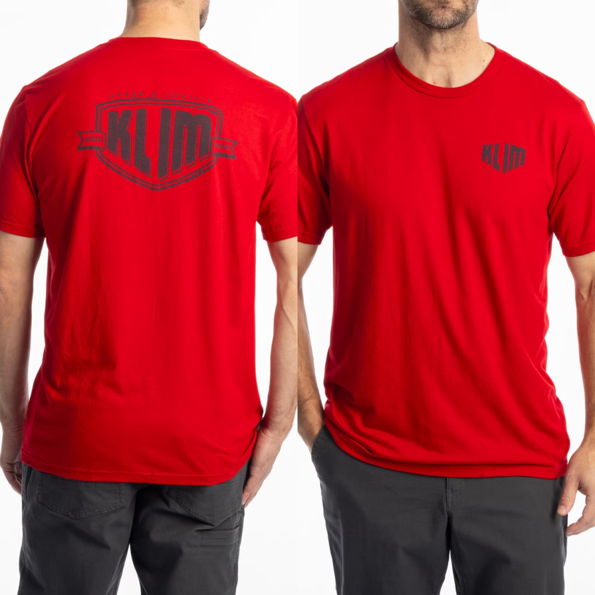 Streetwear Brand Kl - T-shirt rouge Full Throttle KL Outdoor