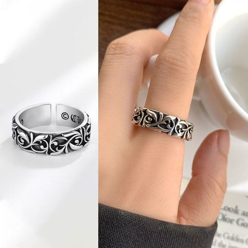 Chrome Hearts Ring - Bagues de vigne éternelles rétro couleur