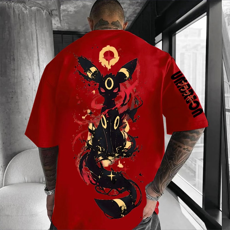 Cap Streetwear Brand - Pokémon Co-marqué imprimé T-shirt 2025 été