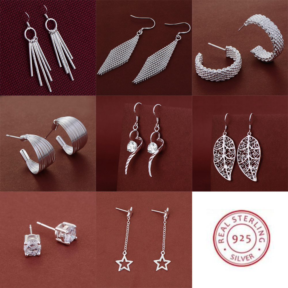 Chrome Hearts Ring - Boucles d'oreilles en argent Sterling 925,