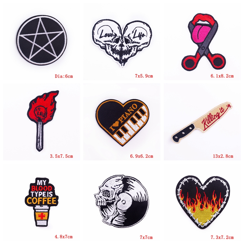 Patch Brodé de Style Rock, Pun - Streetwear Brand Stickers avis et prix