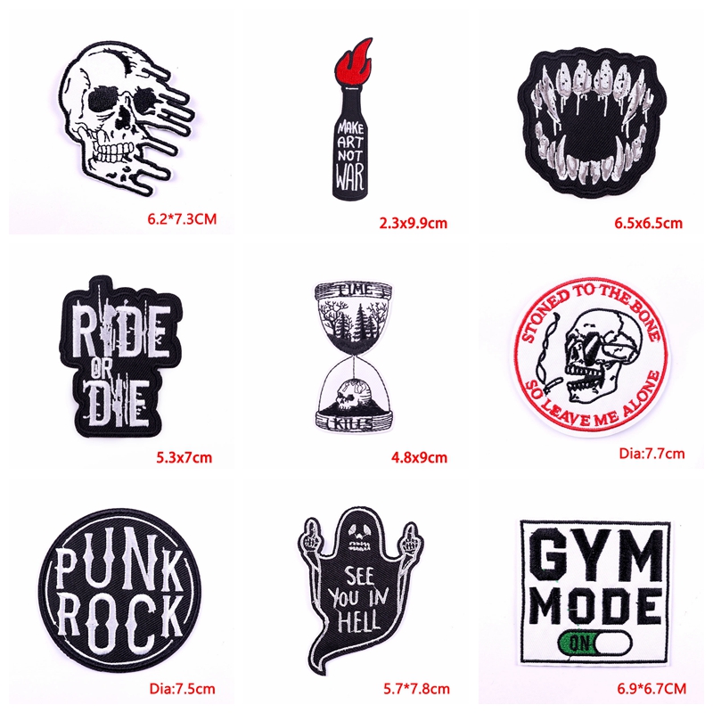 Patch Brodé de Style Rock, Pun - Streetwear Brand Stickers avis et prix