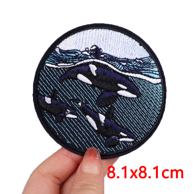 Patch de requin ondulé/dauphin - Streetwear Brand Stickers avis et prix
