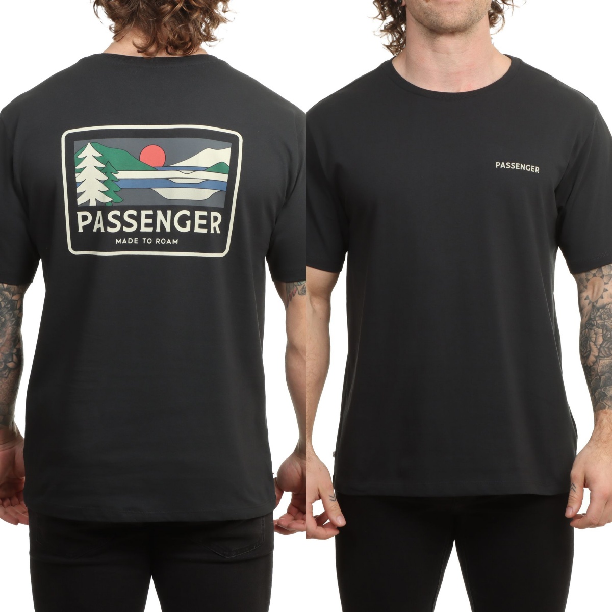 T-shirt classique en coton ave - Streetwear Brand With Mountain Logo avis et prix