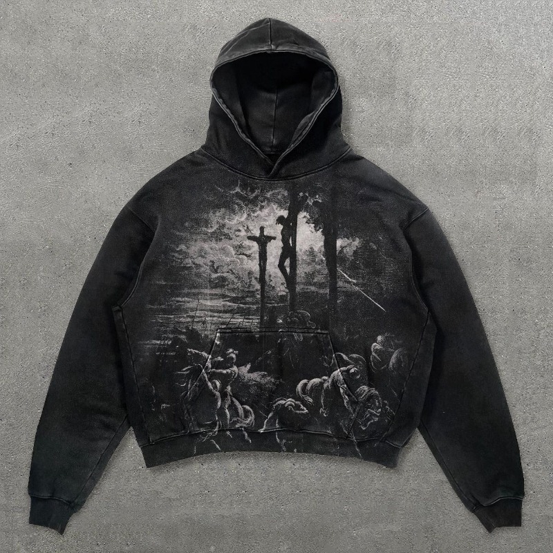 Sweat-shirt graphique pour hom - Streetwear Brand Aesthetic avis et prix