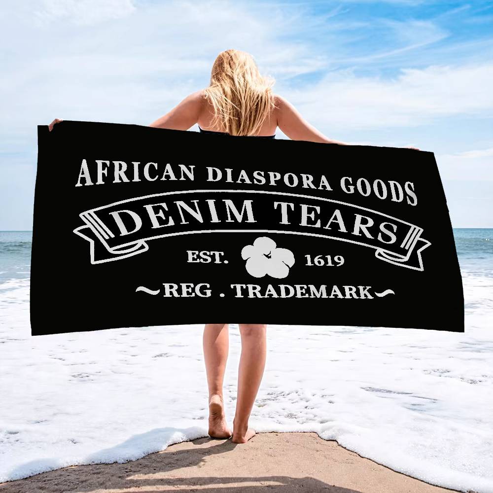 Serviette de plage en microfib - Streetwear Brand With Mountain Logo avis et prix